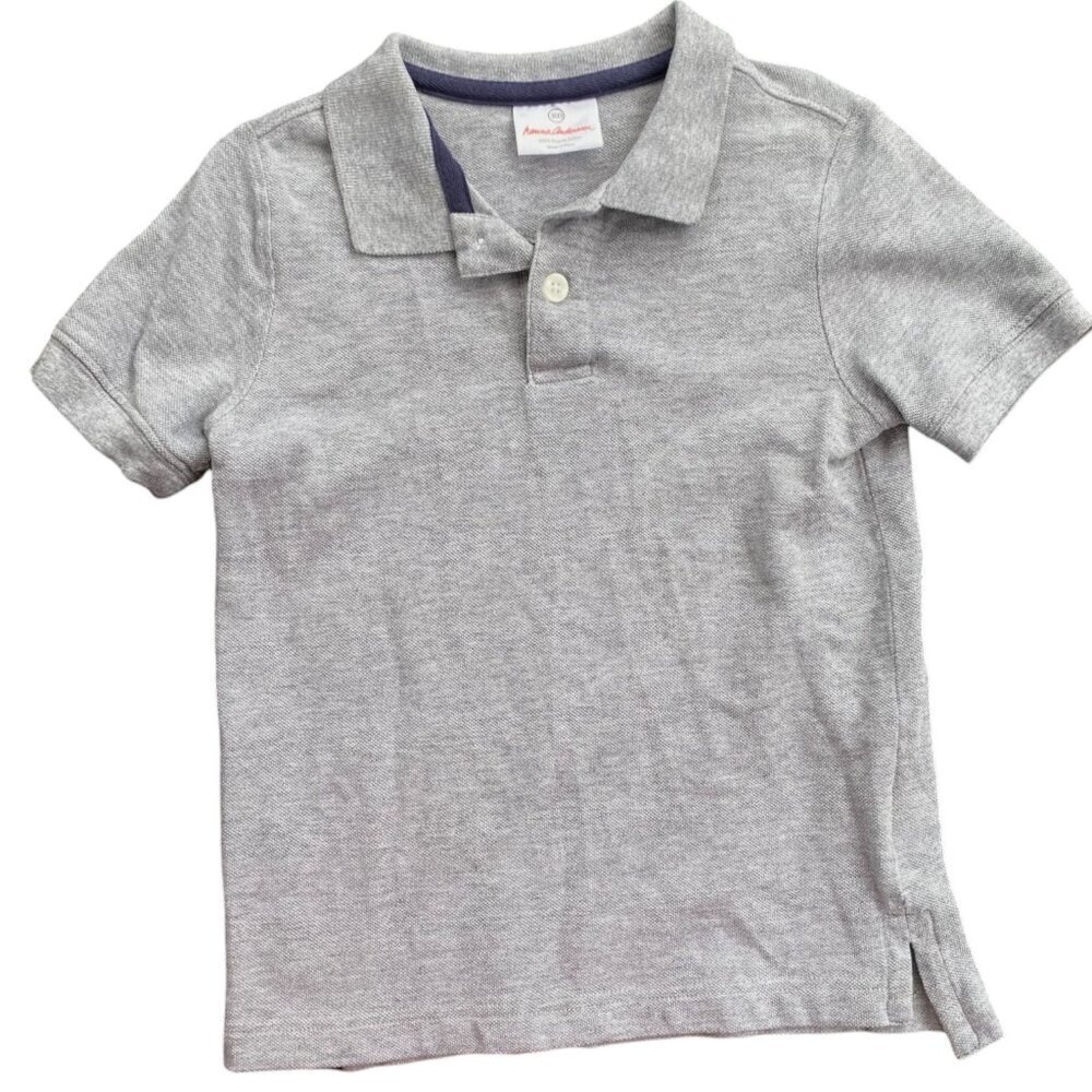 Boys' Hanna Andersson Grey Polo Shirt